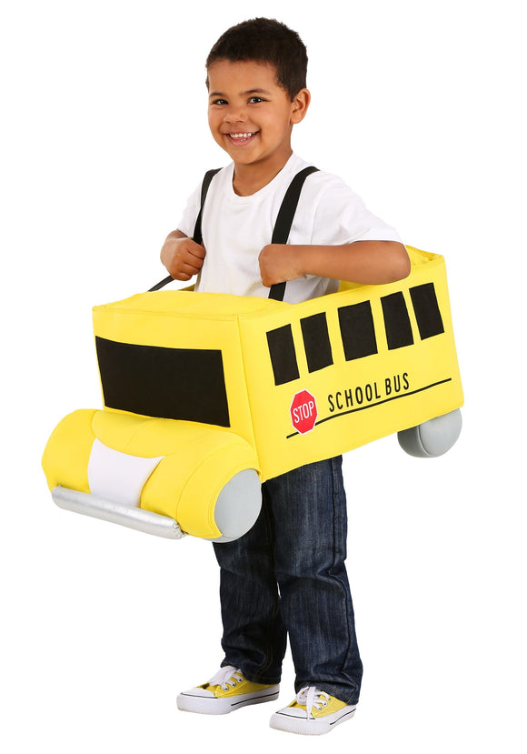 Toddler Costume Ride in School Bus