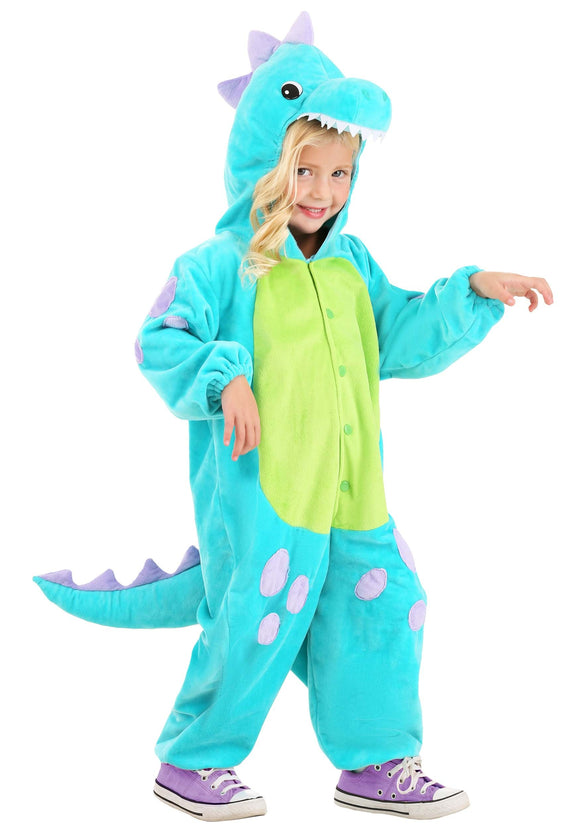 Teal Cuddlesaur Toddler Costume