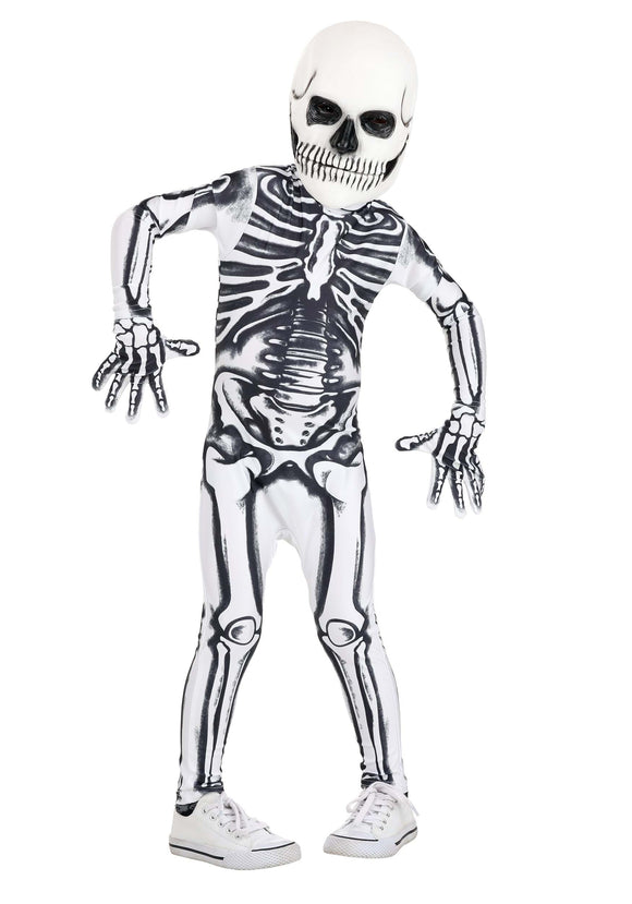 White Skeleton Costume for Toddlers