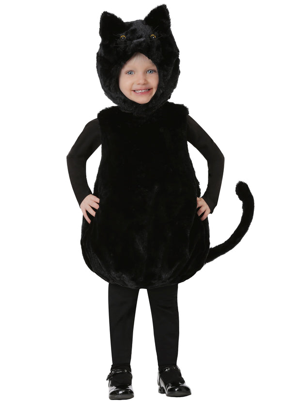 Bubble Body Black Kitty Costume for a Toddler