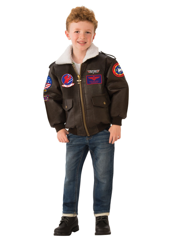 Top Gun Bomber Jacket Costume for Kids