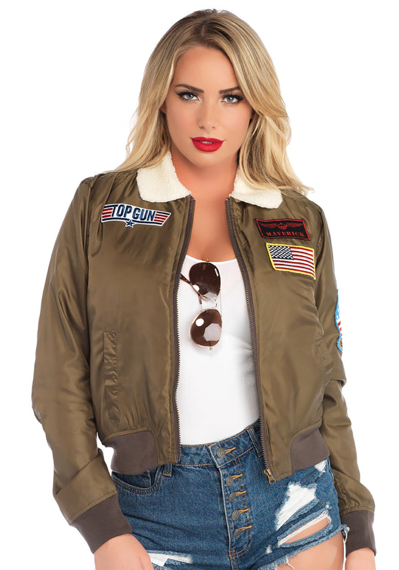 Top Gun Bomber Women's Jacket Costume