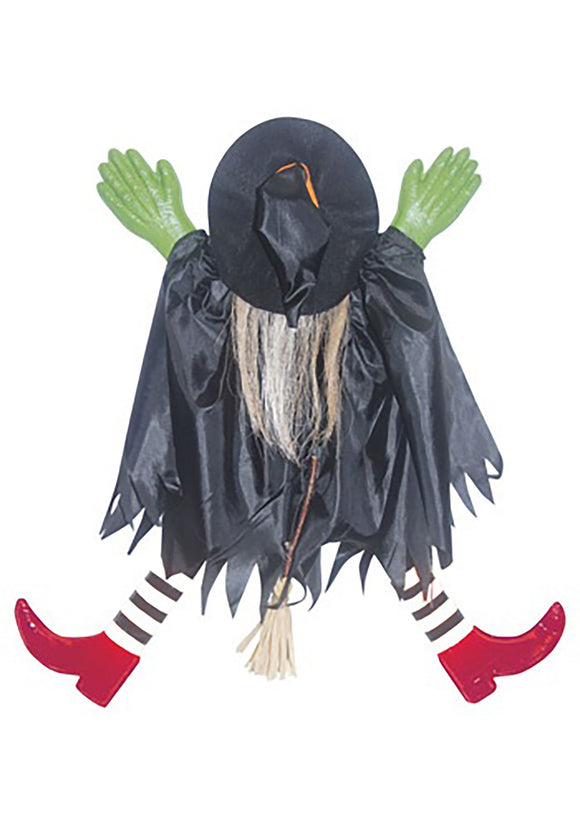 Tree Trunk Witch with Red Shoes Prop