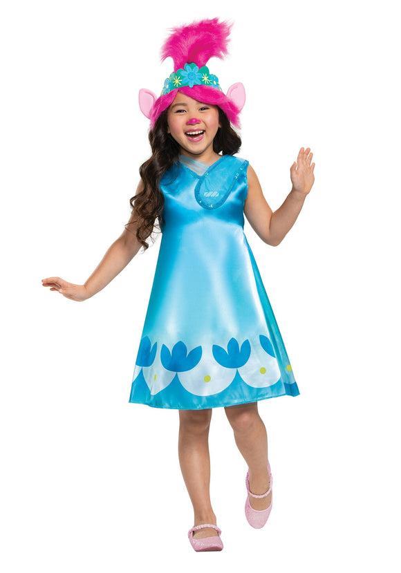 Trolls World Tour Girl's Classic Poppy Costume | Toddler Poppy Costume