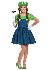 Tween Luigi Skirt Costume