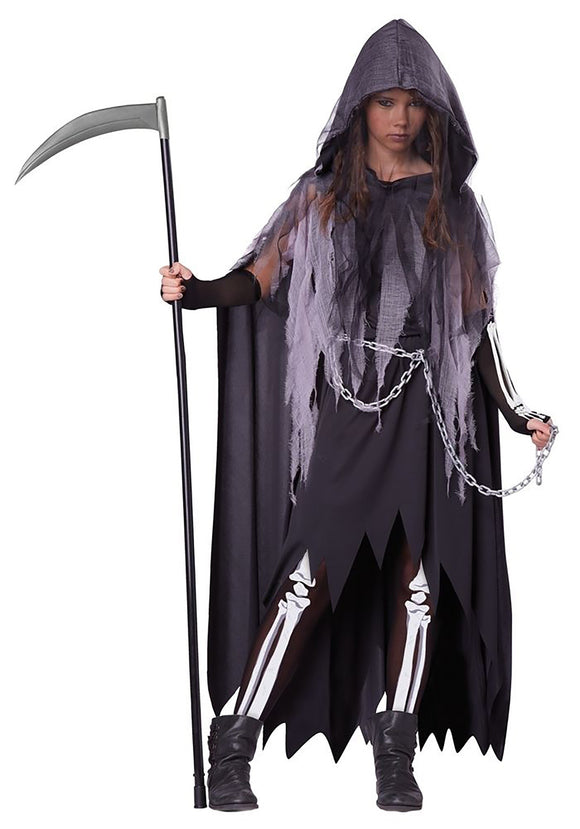 Tween Miss Reaper Costume for Girls