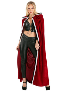 Velour Riding Hood Cape