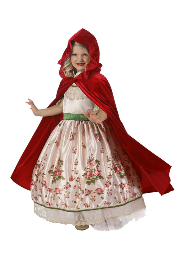 Child Vintage Red Riding Hood Costume Set