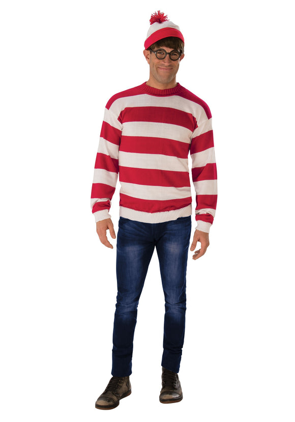 Where's Waldo Deluxe Men's Costume