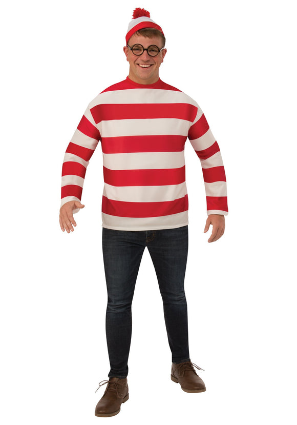 Plus Size Adult Costume Where's Waldo XXL 2X