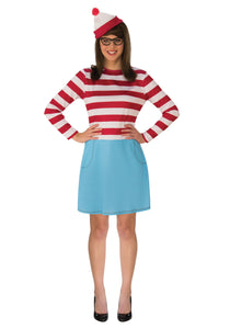 Plus Size Adult Where's Waldo Wenda Costume