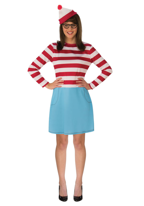 Plus Size Adult Where's Waldo Wenda Costume