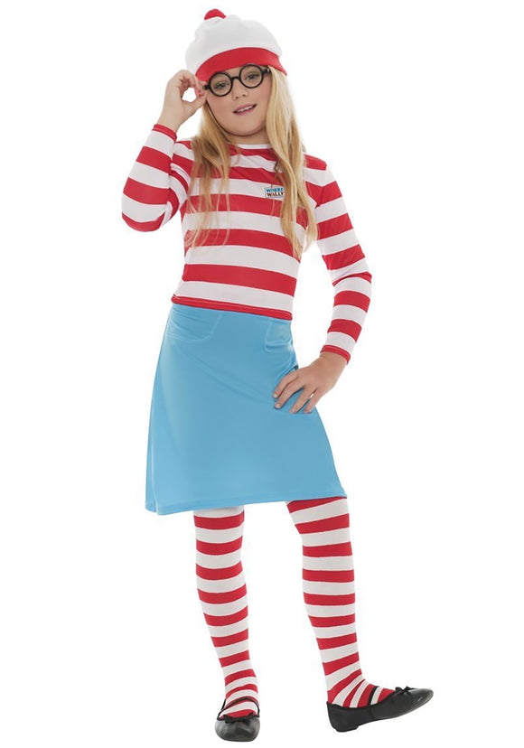 Girls Wenda Costume Where's Wally?