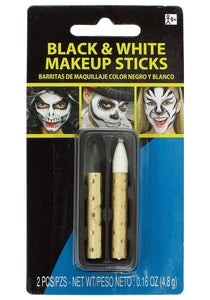 Makeup Sticks- Black and White
