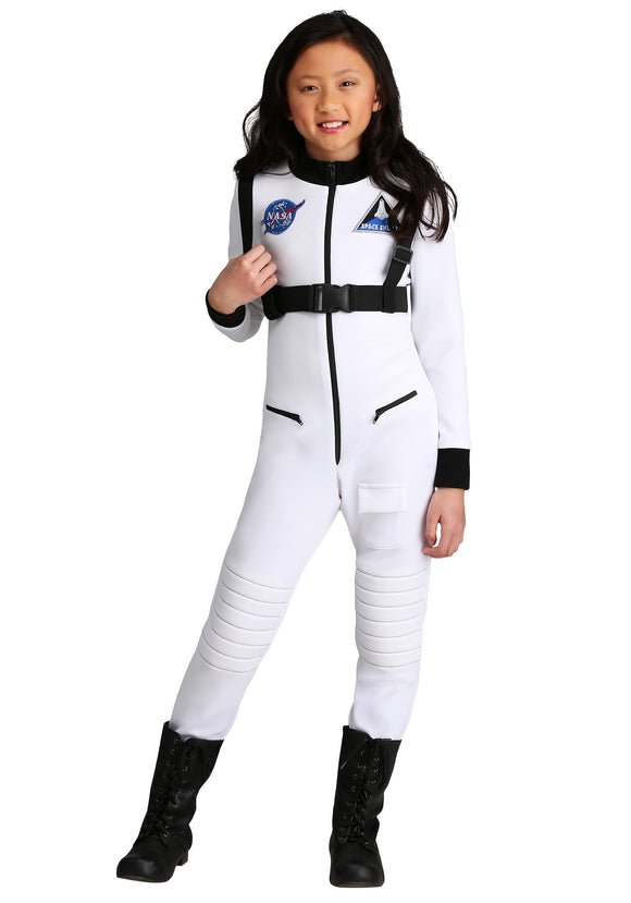 White Astronaut Costume for Girls