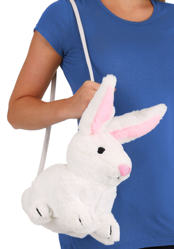 White Bunny Purse Accessory