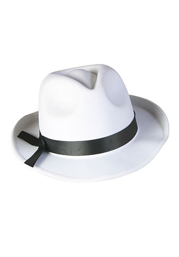 White Fedora Hat