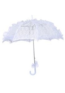 White Lace Parasol