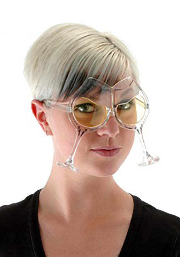Wine Goblet Clear/Yellow Eyeglasses