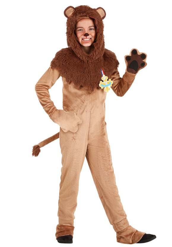 Wizard of Oz Cowardly Kid's Lion Costume