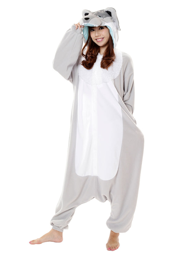 Wolf Kigurumi Costume for Adults