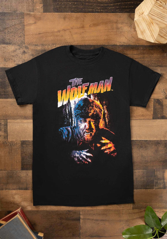 Orange and Purple Wolfman Graphic T-shirt