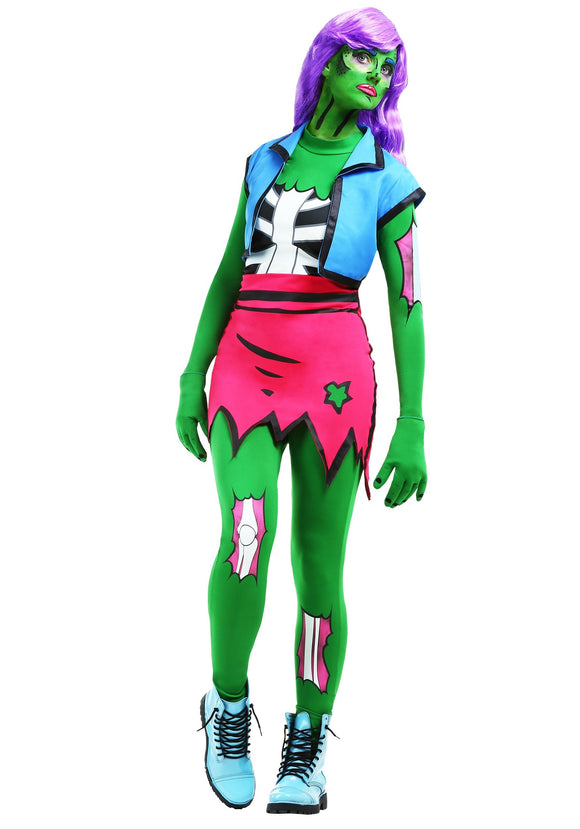 Pop Art Zombie Costume for Women