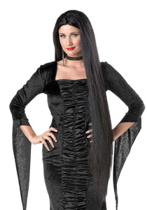 Women's 40 Inch Long Black Wig