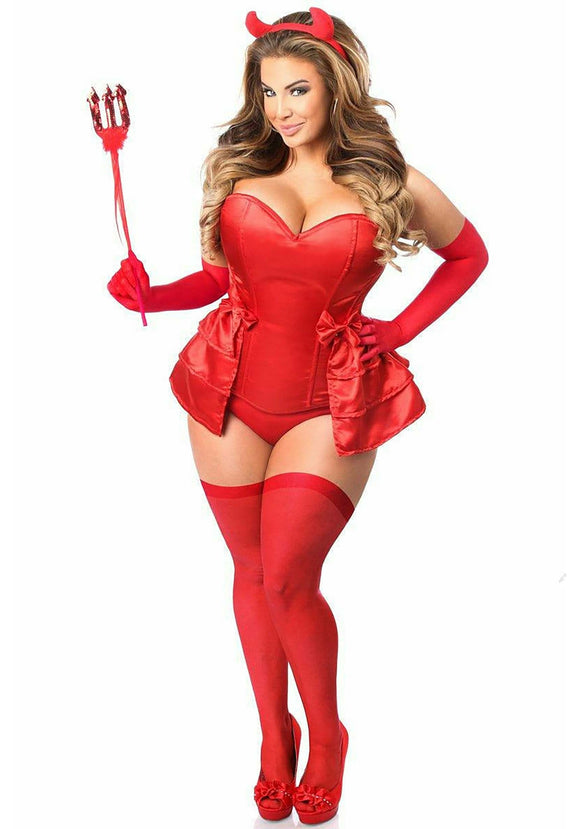 5 PC Devilicious Corset Women's Costume