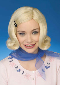 Womens 50s Bopper Blond Wig