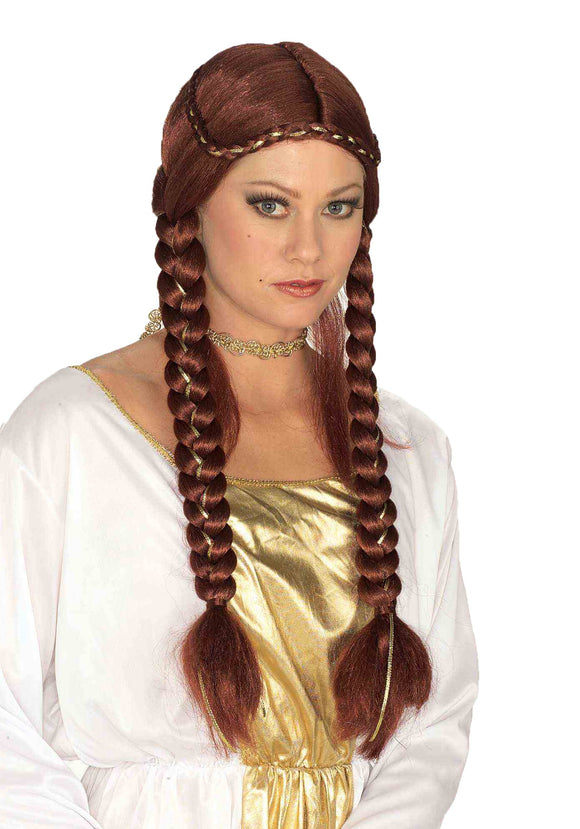 Womens Renaissance Auburn Braided Wig