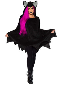 Women's Costume Bat Poncho
