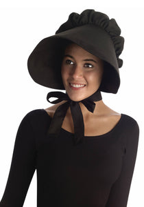 Women's Black Pioneer Bonnet