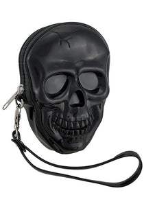 Black Skull Women's Wristlet