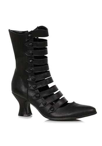 Black Vintage Strap Women's Boots