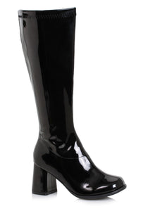 Black Wide Width Gogo Boots for Women