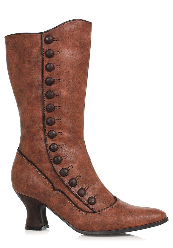 Brown Victorian Women's Spat Boot