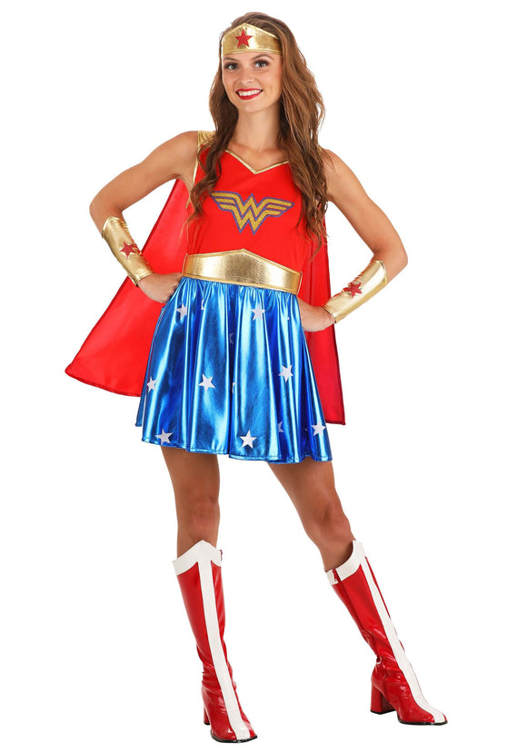 Caped Wonder Woman Adult Costume