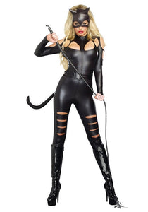 Women's Black Cat Fight Costume