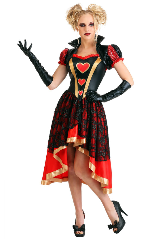 Womens Dark Queen of Hearts Costume
