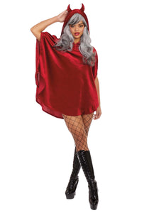 Women's Red Devil Poncho