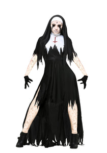 Women's Dreadful Nun Plus Size Costume