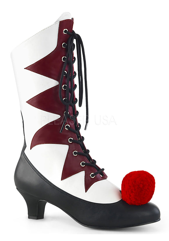 Lace Up Women's Evil Clown Shoes