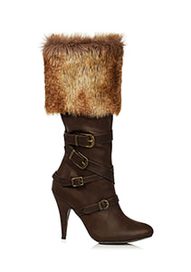 Fur Trimmed Women's Viking Boots