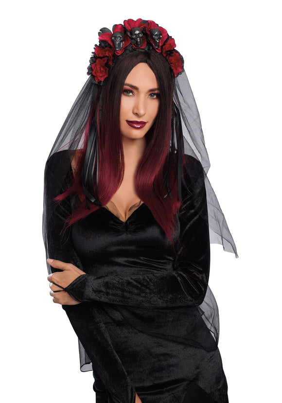 Gothic Rose Headpiece for Women