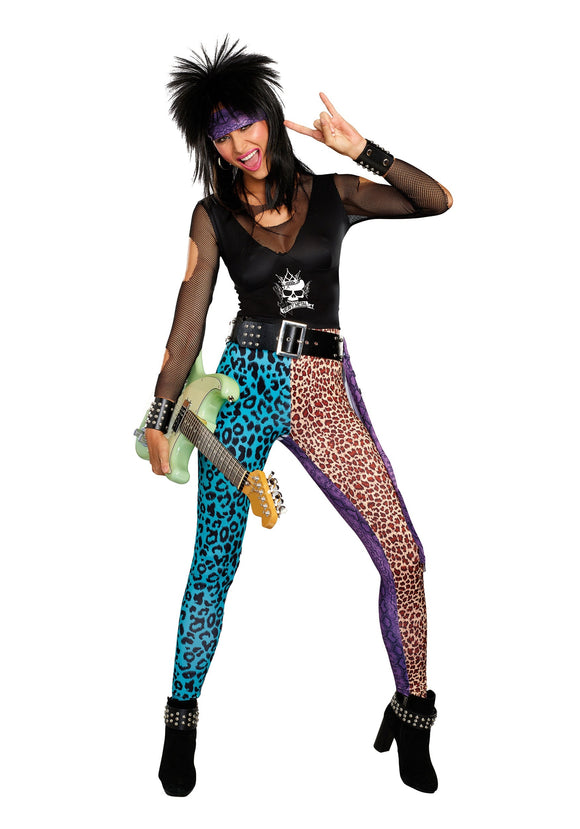 Hair Band Rocker Costume for Women