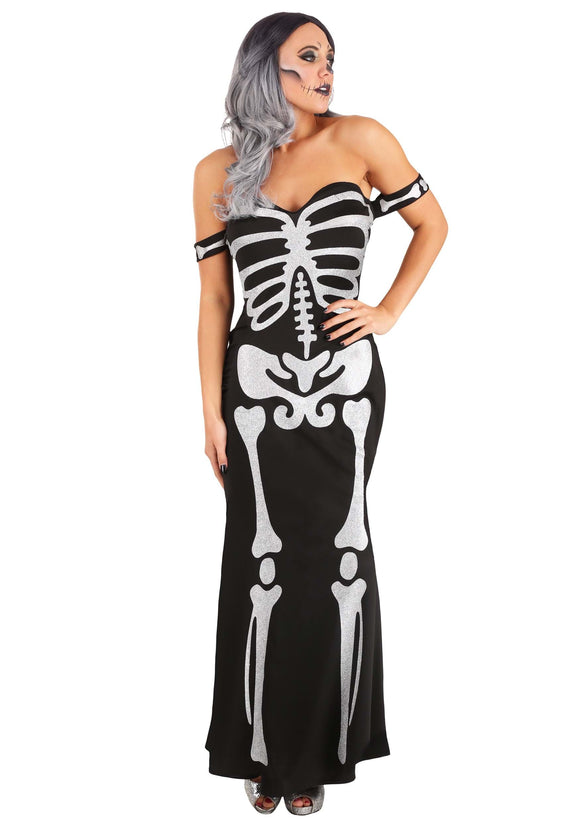 High Fashion Skeleton Womens Costume