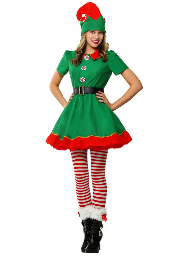 Women's Holiday Elf Plus Size Costume