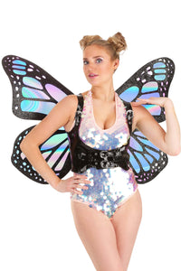 Holographic Women's Butterfly Wings