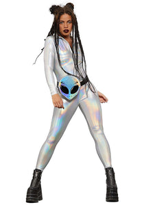 Holographic Womens Catsuit